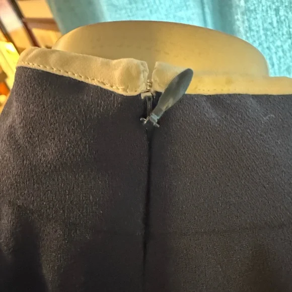 J. Crew Navy Midi Dress with White Bow Detail - Picture 8 of 10